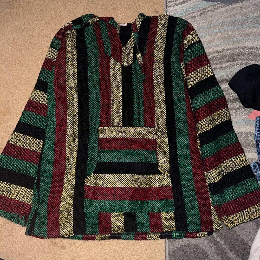Unisex striped hoodie